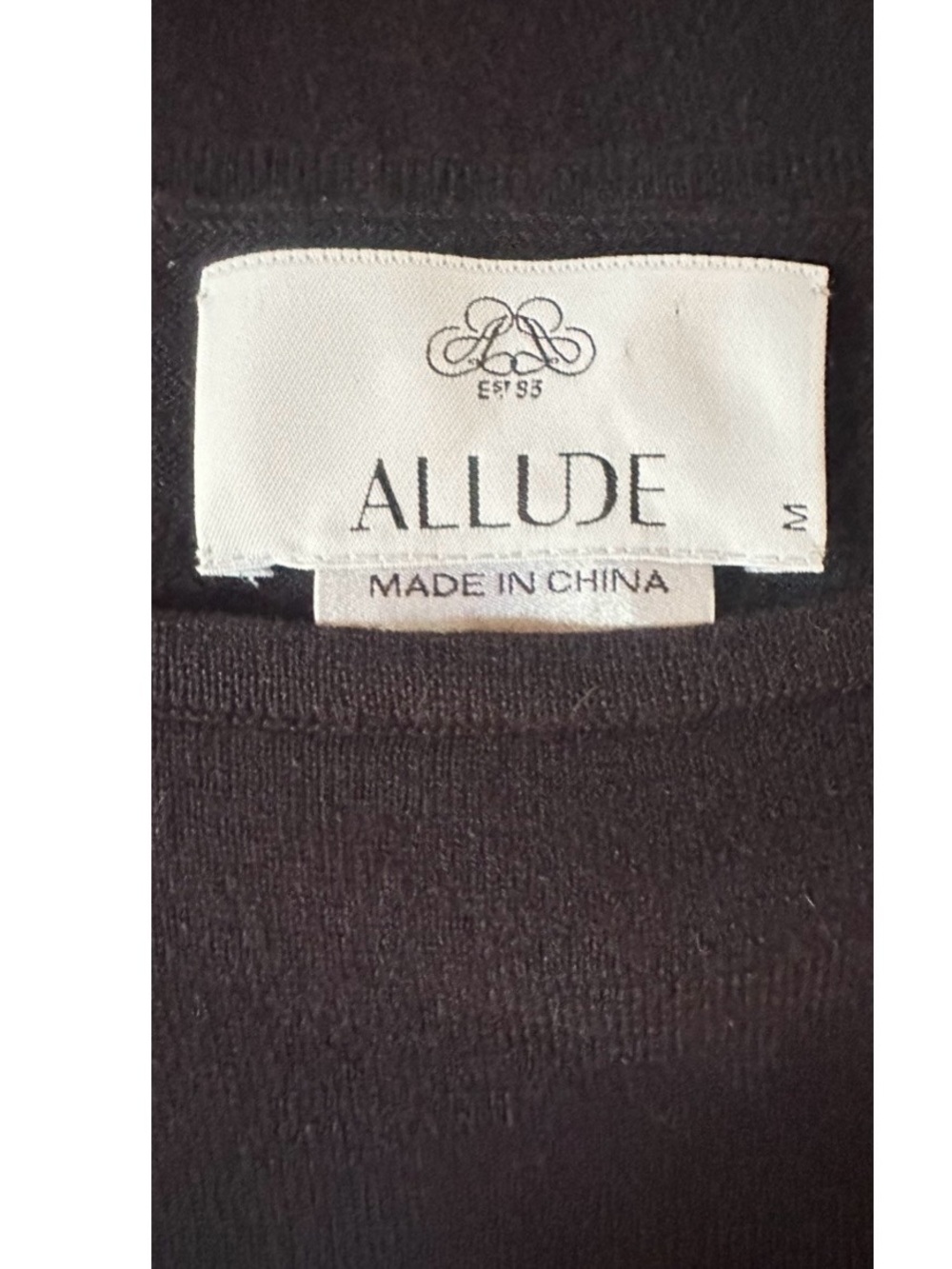 ALLUDE Cashmere Cotton Color Block Shift/Sheath Dress. Navy & Red. Coveted Brand - Picture 3 of 12